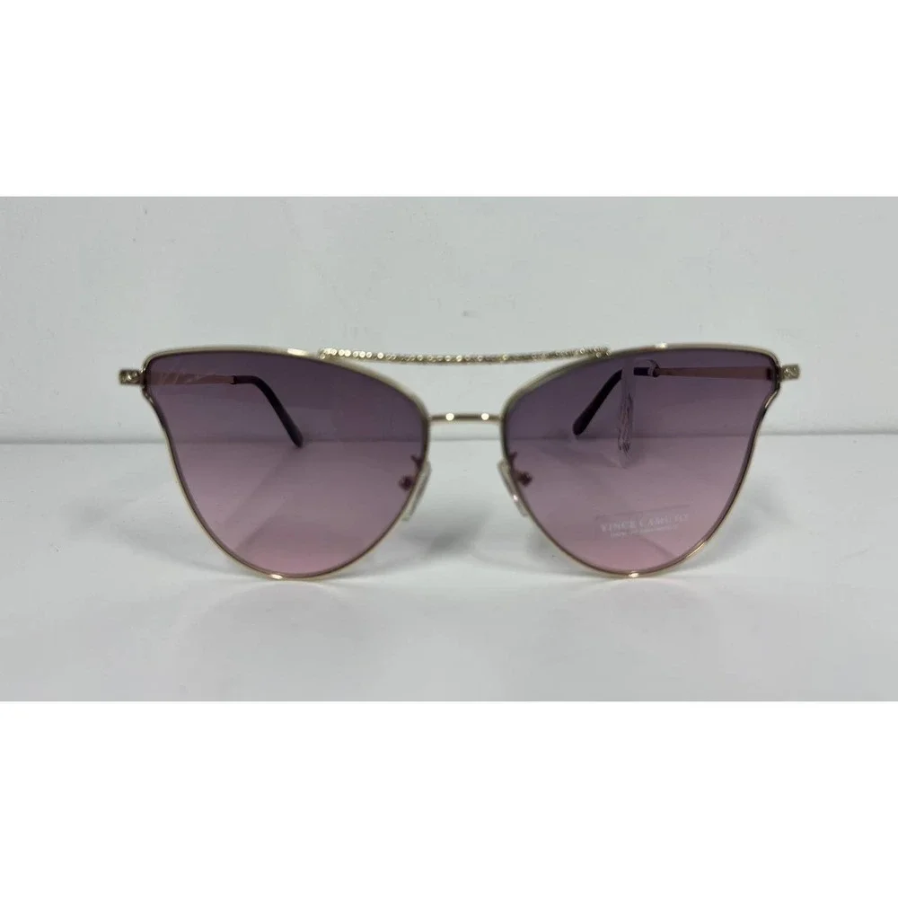 Vince Camuto Gold & Purple Cat Eye Aviator Sunglasses NWT